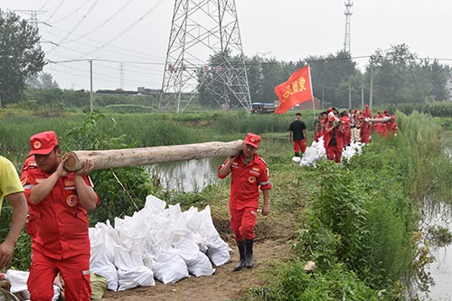 中國(guó)安能第二工程局常州分公司連續(xù)處置盱眙多處險(xiǎn)情