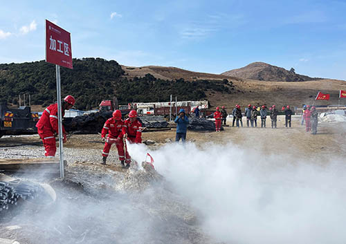 中國安能第二工程局四川涼山項目部開展防火、防汛、防地質(zhì)災(zāi)害綜合演練