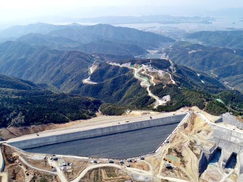 浙江寧海抽水蓄能電站雙壩登頂