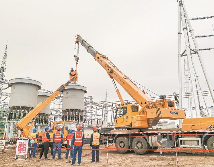 黑龍江500千伏松北變電站主變壓器擴建工程有序推進